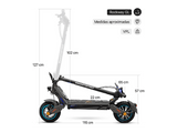Patinete eléctrico - Smartgyro Rockway GL, Tipo 1 / VPL, Potencia nominal 600 W,  13.000 mAh, 25 km/h, IPX4, Negro
