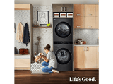 Lavadora secadora - LG WT1716BBF, Torre de lavado 17/16 kg, TurboWash™, Smart Pairing™, Inox grafito