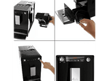 Cafetera superautomática - Melitta® Caffeo Solo, 15 bar, Molinillo integrado, Sistema extracción aromas, Negro