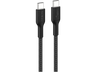 Cable USB - Belkin CAB024, 1 m, USB-C® a USB-C, Trenzado, 60W, Negro