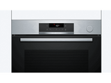 Horno a vapor - Bosch HRG572ES3,Serie 4, Multifunción, Pirolítico y por agua, Función Vapor añadido, Función AirFry, Inox