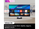 Proyector - Hisense PL2, 4k, 2700 lúmenes, Wi Fi, Dolby Atmos, HDR, Negro