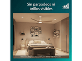 Ventilador de techo - Philips Olas 32 W + 24 W, LED, 3 Velocidades, Blanco/Madera