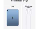 Apple iPad (11ªgen), 512GB, Azul, WiFi + Cell, 10.9, Retina, Chip A16 Bionic, iPadOS 18, Cable de carga USB‑C, Sin Adaptador de corriente