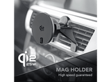 Soporte para coche - CellularLine Mag Holder Qi2.2, Smartphone, Negro