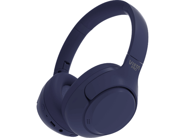 Auriculares inalámbricos - Vieta Pro Calm 2, Circumaurales, Bluetooth, Cancelación de Ruido, 60h Autonomía, Azul