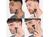 Afeitadora - BaByliss X-BLADE Super-X, 4 Peines Guía (1 mm, 2 mm, 3 mm y 5 mm), 45 min Autonomía, Para Barba, IPX7, Metal Black