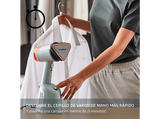 Cepillo de vapor y plancha - Rowenta DR9814, 1400 W, 150 g/min, 8 bar, Monotem, Blanco