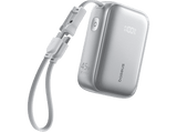 Powerbank - Baseus PicoGo AR11, 10000MAH, 45 W, , 2 USB-C, Carga rápida, 2 cables USB-C, Pantalla inteligente, Carga simultánea, Plata Frost