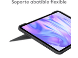 Funda con teclado - Logitech Combo Touch iPad Pro 11 inch, Retroiluminación, Accesos directos, Teclado extraíble, 4 modos de uso, Trackpad, Negro