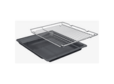 Horno compacto con microondas - Bosch CMG7241B1, Serie 8, Multifunción, Hidrolítica, 45 l, Home Connect, Función AirFry, 60 cm, Negro