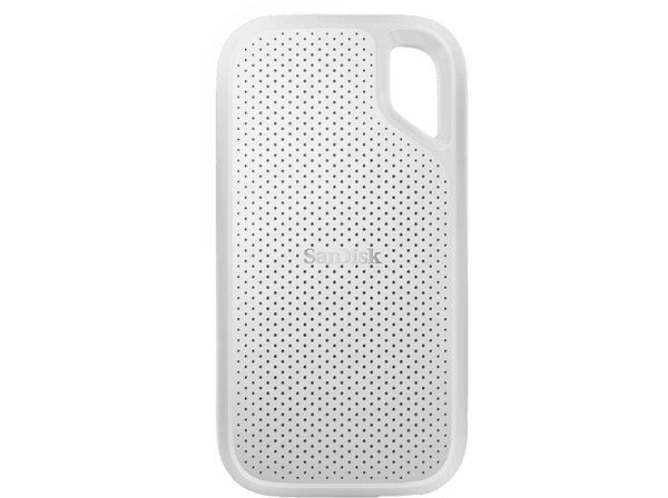 Disco duro SSD externo 2TB - SanDisk Extreme Portable SSD, 2.5", Hasta 1050 MB/s, NVMe, USB 3.2, IP65, Blanco