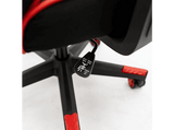 Silla gaming - Woxter Station Alien v2.0, Hasta 150 kg, Reposabrazos Fijos, Ruedas Antiarañazos, Rojo