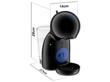 Cafetera de cápsulas - Nescafé Dolce Gusto Krups Piccolo XS KP1A08, 1600 W, 15 Bar, 0.8 L, Calentamiento en 30 s, Bebidas calientes y frías, Negro