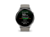Reloj deportivo - Garmin Venu 4, Gris, 45mm, Pantalla 1.4, Autonomía 12 Días, Alineación del Sueño, Correa de Silicona