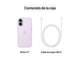 Apple iPhone 17, Lavanda, 256 GB, 5G, 6.3  OLED Super Retina XDR, Chip A19, iOS