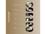 Anillo inteligente - Oura Ring 5, Talla 10, Hasta 9 días autonomía, Bluetooth, 50 métricas de salud, Titanio, Oro