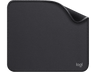 Alfombrilla ratón - Logitech Mouse Pad Studio Series, Base de goma antideslizante, Material resistente, Negro