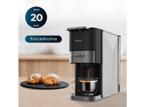 Cafetera de cápsulas - Cecotec FreeStyle Compact Dark, 4 en 1, Café molido y multi-cápsulas, 1200 W, 20 bares, 700 ml, Compacta, 2 tazas, Black