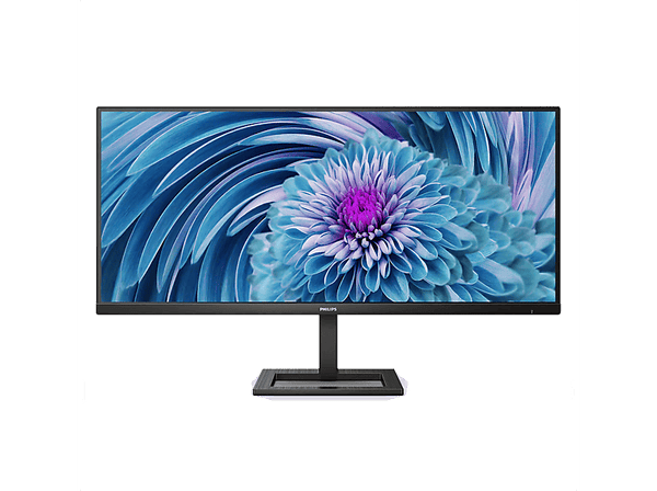 Monitor gaming - Philips 346E2LAE/00, 34" QHD, 100 Hz, 1 ms, VA, Altura ajustable, Altavoces integrados