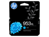 Cartucho de tinta - HP 953XL Cian, F6U16AE, 18 ml, 1450 páginas, Compatible con la gama HP OfficeJet Pro