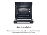 Horno - Haier H6 ID46G3YTB ID Series 4, Multifunción, Sistema de limpieza integrado, 78 l, 59.5 cm, Negro