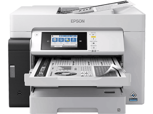 Impresora tinta - Epson EcoTank Pro ET-M16685, Monocromo, Multifunción, A3, Wi-Fi, Blanco