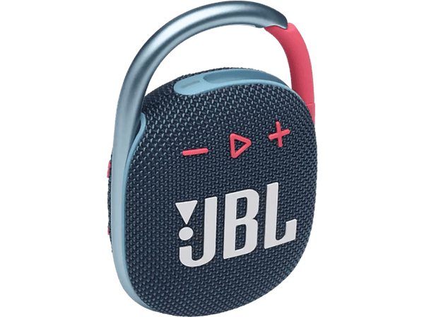 Altavoz inalámbrico - JBL Clip 4, 5 W, 10 horas, Bluetooth 5.1, IP67, Clip&Play, Azul/Coral