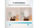 Ventilador de pie - Cecotec EnergySilence 250 ClassicStyle, 25 W, 10 (25 cm), 2 velocidades, 3 aspas, Oscilante, Retro, Beige