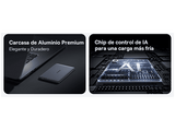 Powerbank - Baseus PicoGo AM41 Ultra-fina, 5000 mAh, 20W, Carga magnética, Con cable Tipo C 60W, Carga Pass-Through, Carga rápida, Negro