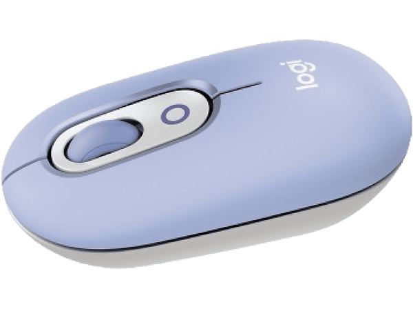 Ratón inalámbrico - Logitech Pop, 4000 ppp, Easy-Switch, Bluetooth, SmartWheel, Botones personalizables, Tecnología Silent Touch, PC-Mac, Lila