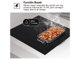 Placa inducción - LG CI5Z2420BN, 3 Zonas, Zona grande de 28 cm, 59 cm, Función Stop & Go, Negro