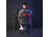 Silla gaming - Woxter Station Alien v2.0, Hasta 150 kg, Reposabrazos Fijos, Ruedas Antiarañazos, Rojo
