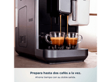 Cafetera superautomática - Cecotec Cremmaet Lungo Latte, Depósito de leche, 19 bares, 7 bebidas, Molinillo Acero inoxidable, depósito 2 L, Negro