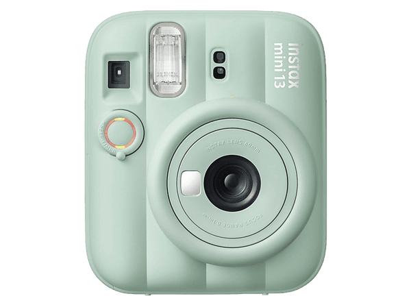 Cámara instantánea - Fujifilm Instax Mini 13, 86 mm x 54 mm, Flash Automático, Espejo para selfie, Verde laguna