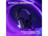 Auriculares gaming - Logitech G G522, RGB, Personalizable, Lightspeed/Bluetooth/USB, Micrófono extraíble, Transductores ProG, PC/Mac/PS5, Negro