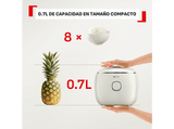 Arrocera - Tefal Multifunción POP, 0.7 L, Hasta 4 raciones,  Tecnología Smart  NFC, Compacta, Bol Antiadherente,  Cesta vaporera, 8 programas, Blanco