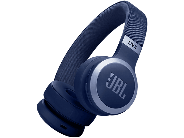 Auriculares inalámbricos - JBL Live 670 NC, Cancelación ruido adaptativa, Autonomía hasta 65 h, Azul