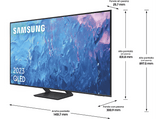 TV QLED 65 - Samsung TQ65Q70CATXXC, UHD 4K,  Smart TV, Motion Xcelerator Turbo+, Quantum HDR, Diseño Airslim, DVB-T2 (H.265), Titan Gray