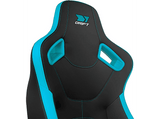 Silla gaming - Drift DR600, Reposabrazos 4D, Hasta 150 kg, Cojín cervical y lumbar, Reclinable, Azul