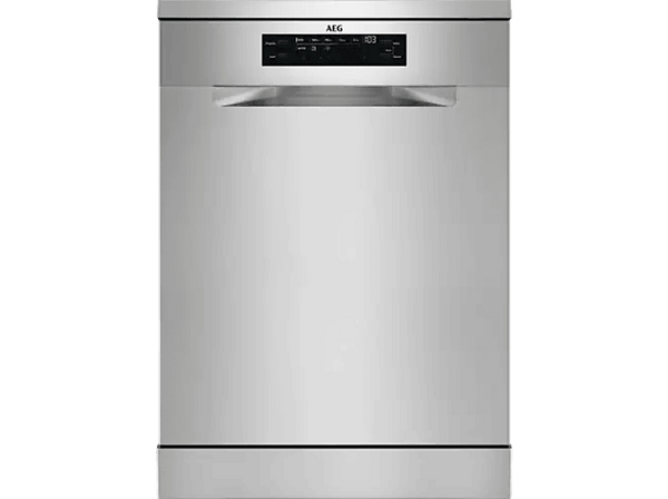 Lavavajillas - AEG FFB64617ZM, 13 servicios, 8 programas, 60 cm, Sistema AirDry, Inox