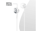 Auriculares - Music Sound AIR CAPSULE, De cable, Escucha inmersiva, Blanco