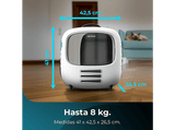 Transportín para mascotas - Cecotec Pumba 1800 Travel Fan, Sistema de ventilación, 2 velocidades, Grandes medidas, Luz interior, Gran ventana, Blanco