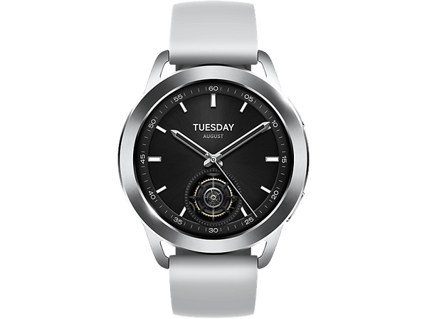 Smartwatch - Xiaomi Watch S3, AMOLED, Bluetooth, Hasta 15 días, HyperOS,Plata