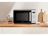 Microondas con grill - Candy CMW323GDS 011, 800 W, 5 niveles, Wi-Fi hOn, 23 l, Plata