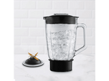 Batidora de vaso - Ufesa Moonstone, 1500 W, 1.5 l, 2 Velocidades+Turbo, Bloqueo de seguridad, 6 cuchillas, Plata y Negro