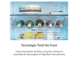 Frigorífico combi - Haier HTW5618ENPW 3D 60 Series 5, No Frost, No Frost, 185 cm, 360l, Wi-Fi, Cajones Direct Access, Blanco