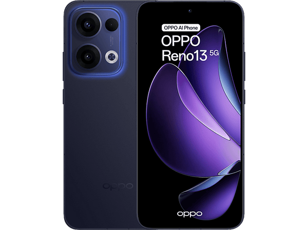Móvil - OPPO Reno13, Luminous Blue, 256 GB, 12 GB RAM, 6.6" 1.5K, MediaTek Dimensity 8350, 5600 mAh
