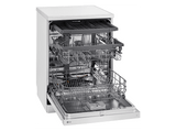 Lavavajillas - LG DF243FW,  14 servicios, 10 programas, 60 cm,  QuadWash™, Blanco