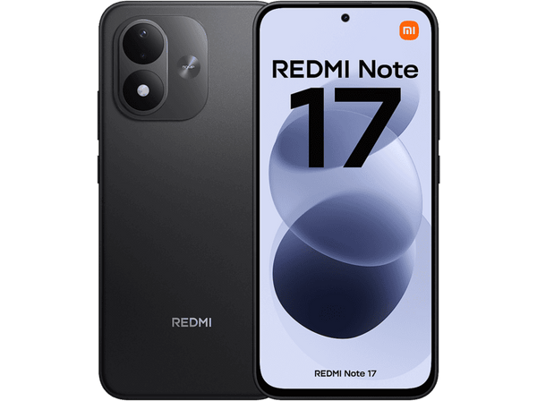 Xiaomi Redmi Note 17, Negro, 256GB, 6GB RAM, 6.99" AMOLED, Snapdragon 6s 4G Gen 2, 7700 mAh